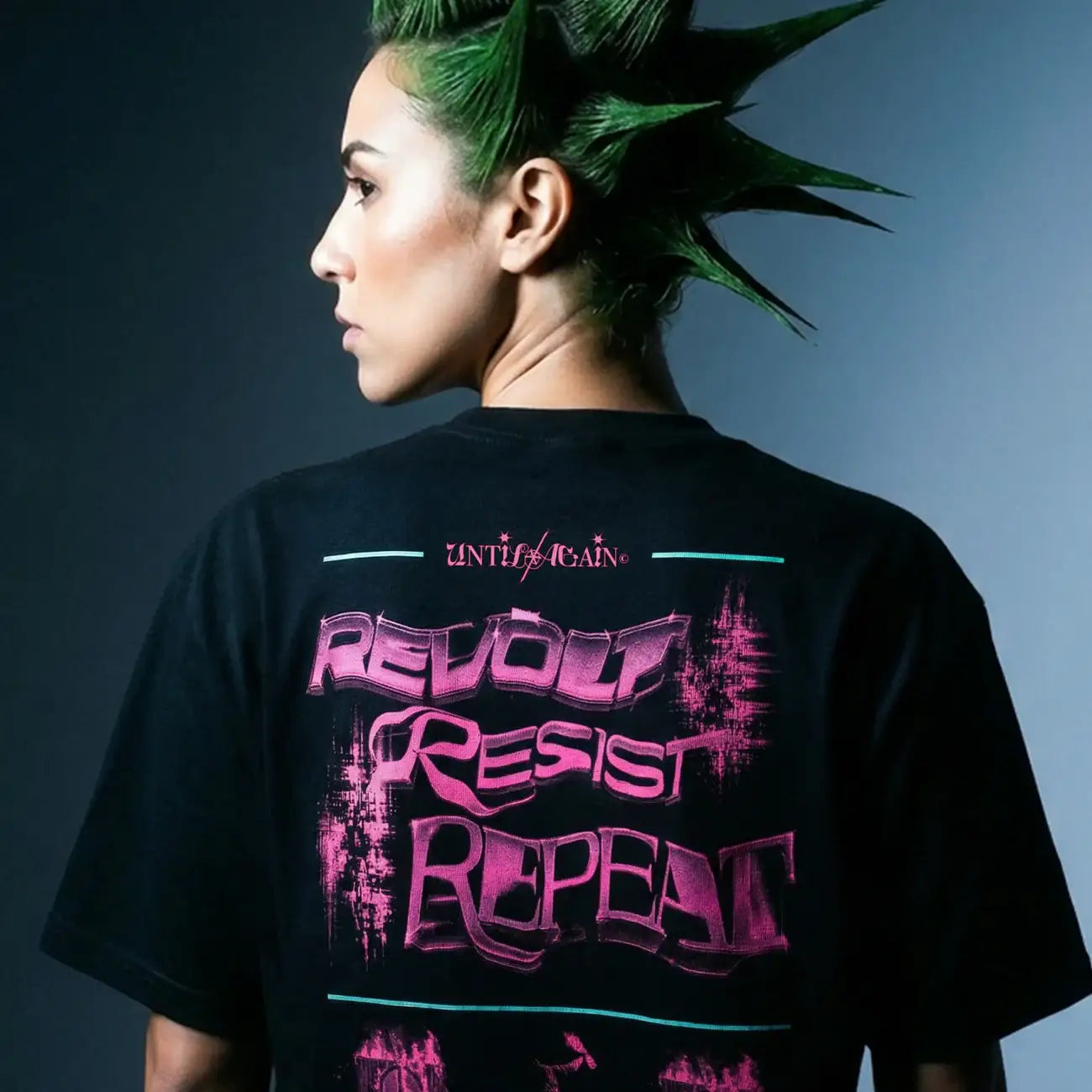 Revolt Resist Repeat Graphic Tee | Until/Again Premium Baggy