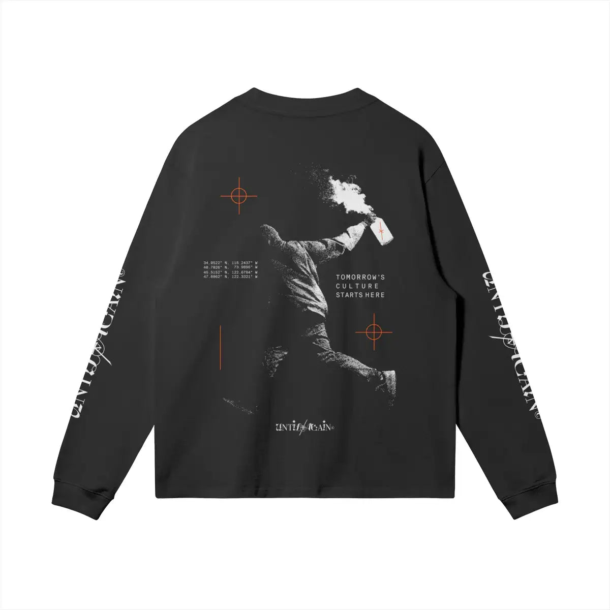 Tomorrow’s Culture Long Sleeve black back graphic detail streetwear